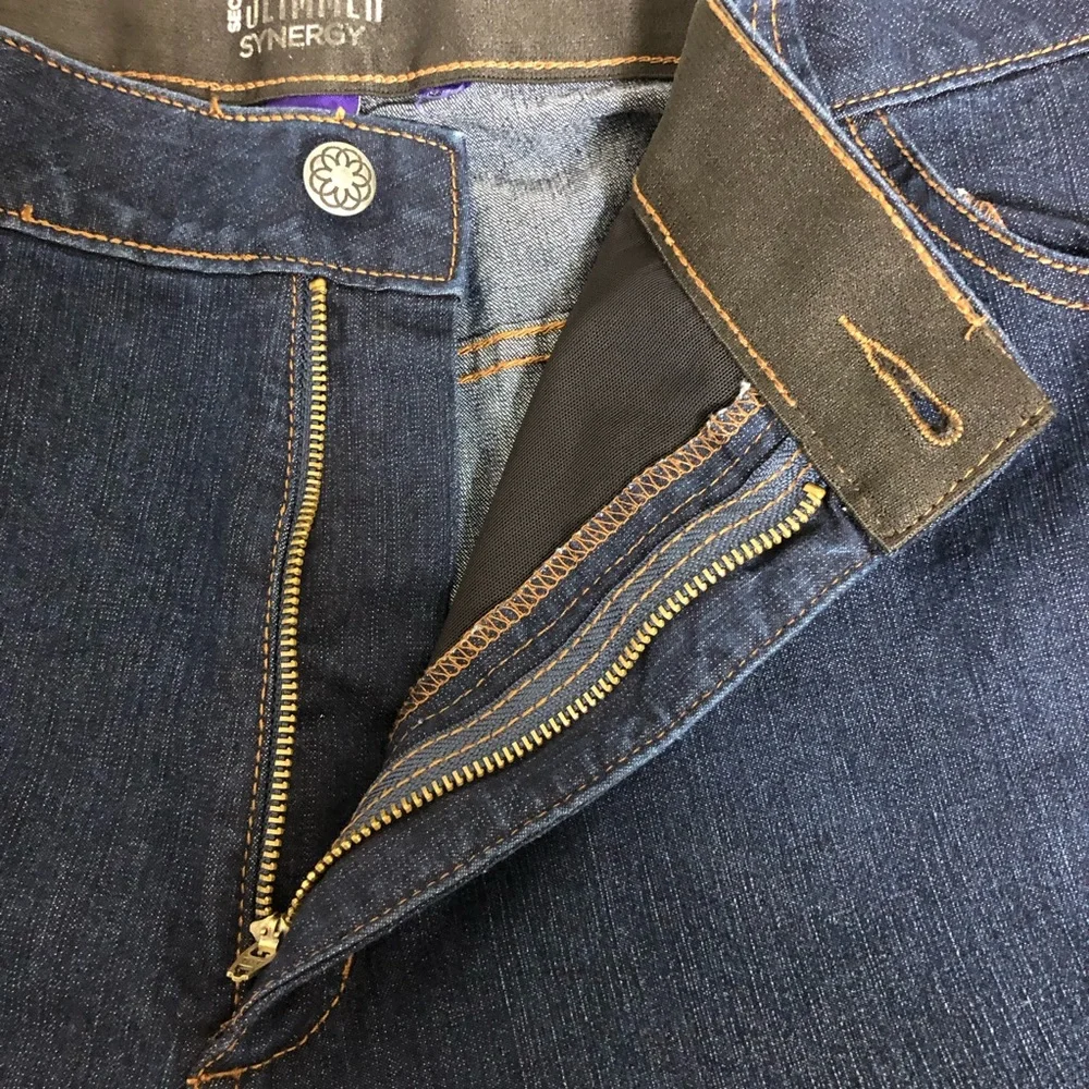 Catherines Secret Slimmer Synergy Dark Wash Jeans Size 26WP Plus